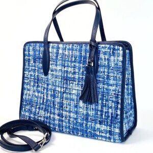 Chic Kate Spade Rowe Tweed Medium Top Zip Satchel Bag